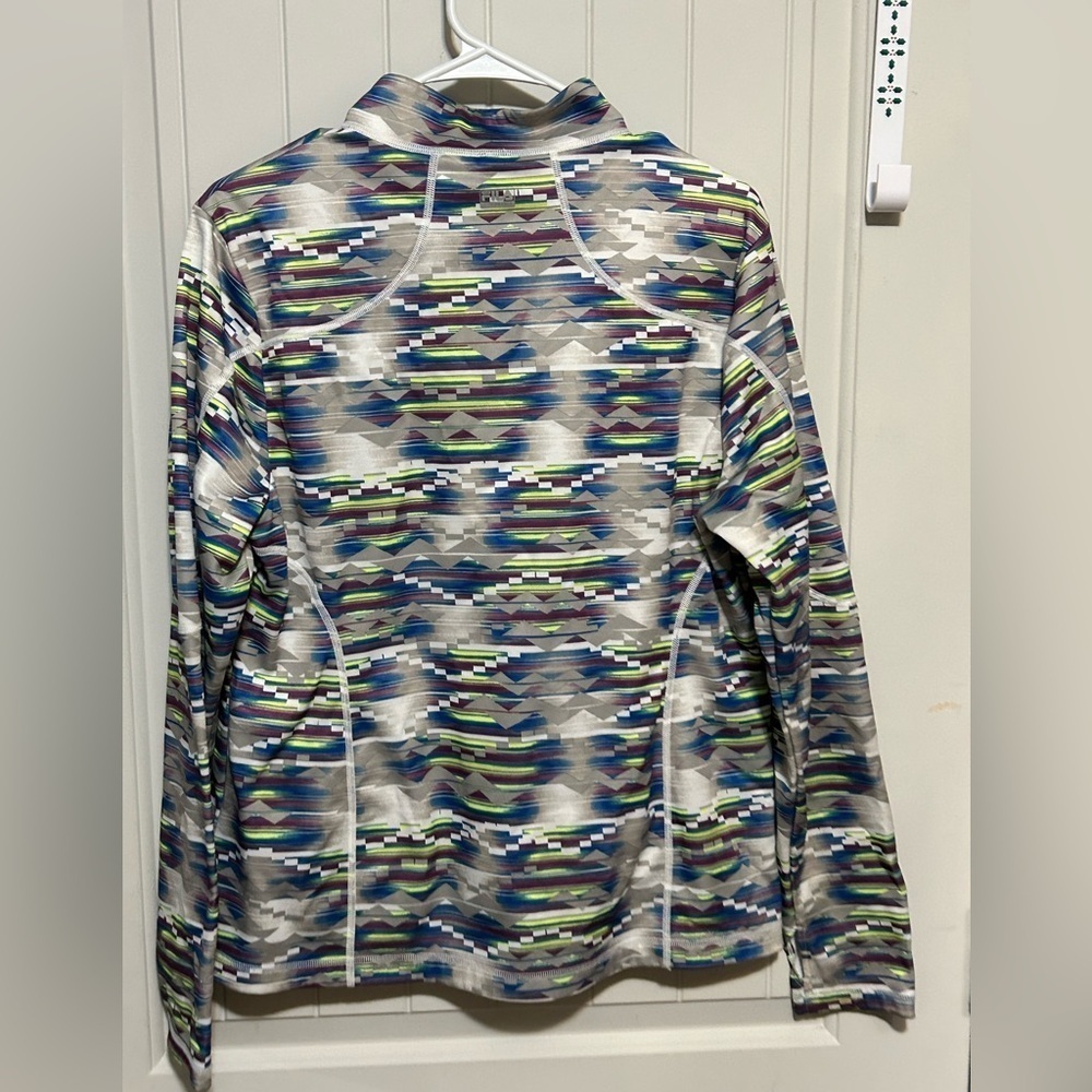 Colorful Geometric Pattern Pullover - Picture 2 of 5